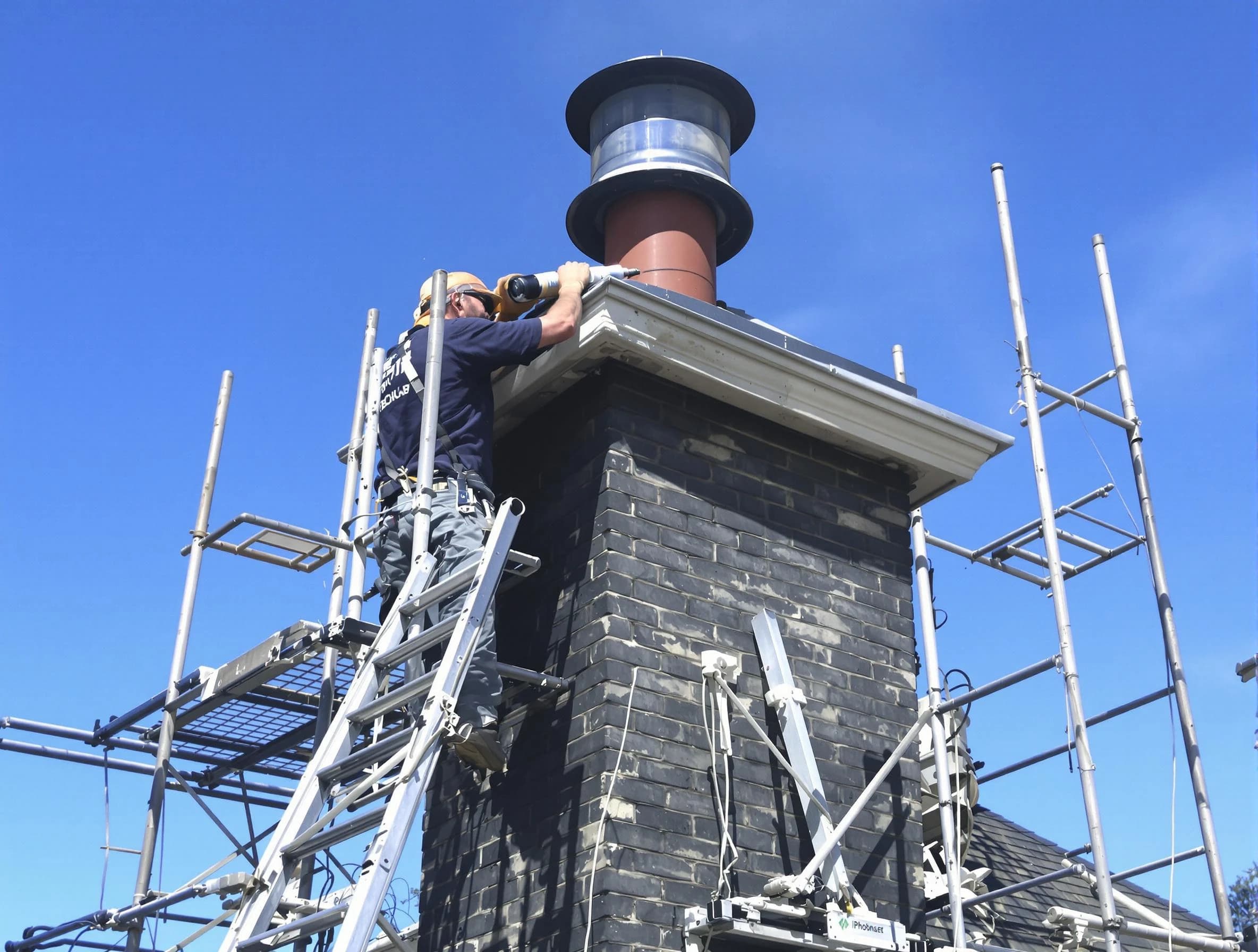 Sturdy chimney crown finished by Albuquerque Chimney Sweep in Albuquerque, NM