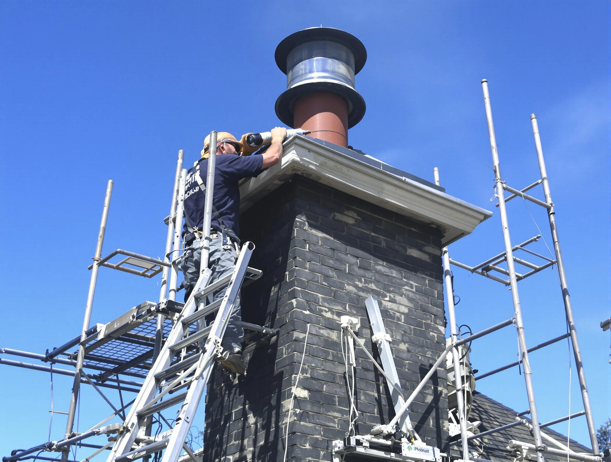 Sturdy chimney crown finished by Albuquerque Chimney Sweep in Albuquerque, NM