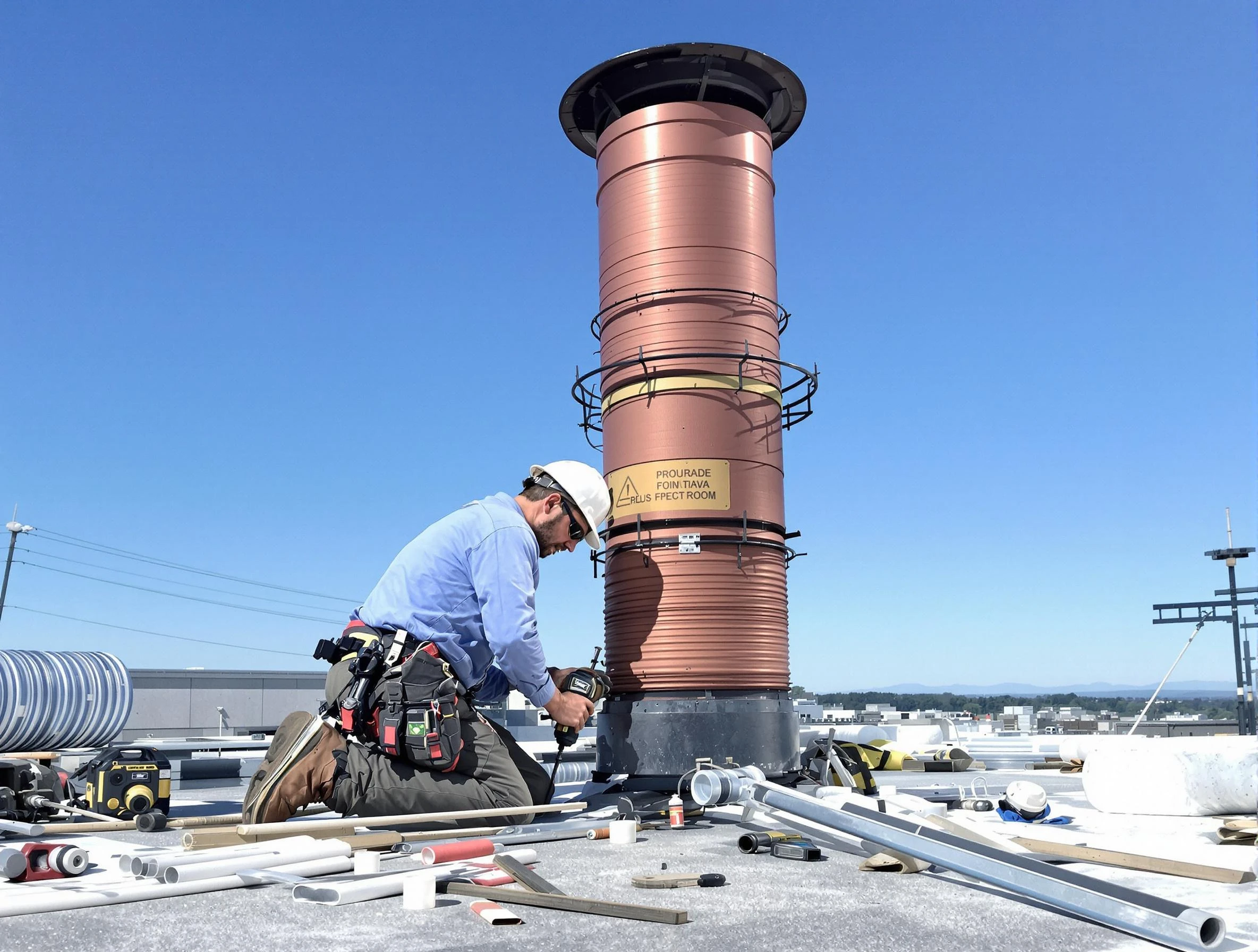 Installed chimney liner by Albuquerque Chimney Sweep in Albuquerque, NM