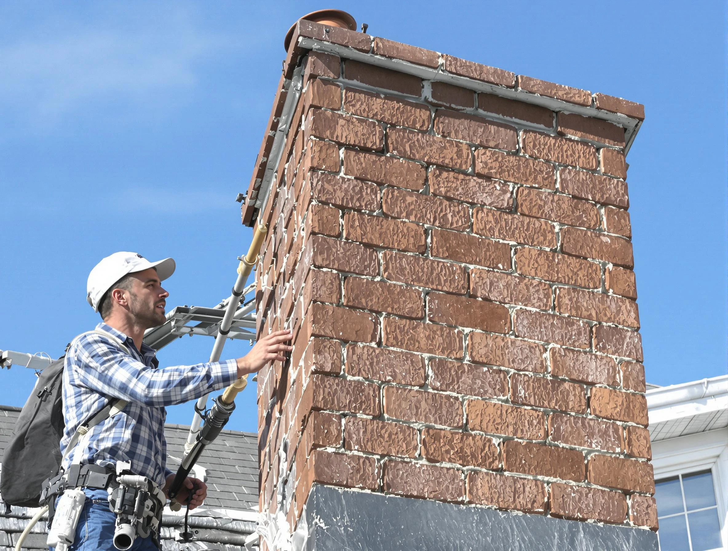 Brickwork for a chimney rebuild by Albuquerque Chimney Sweep in Albuquerque, NM