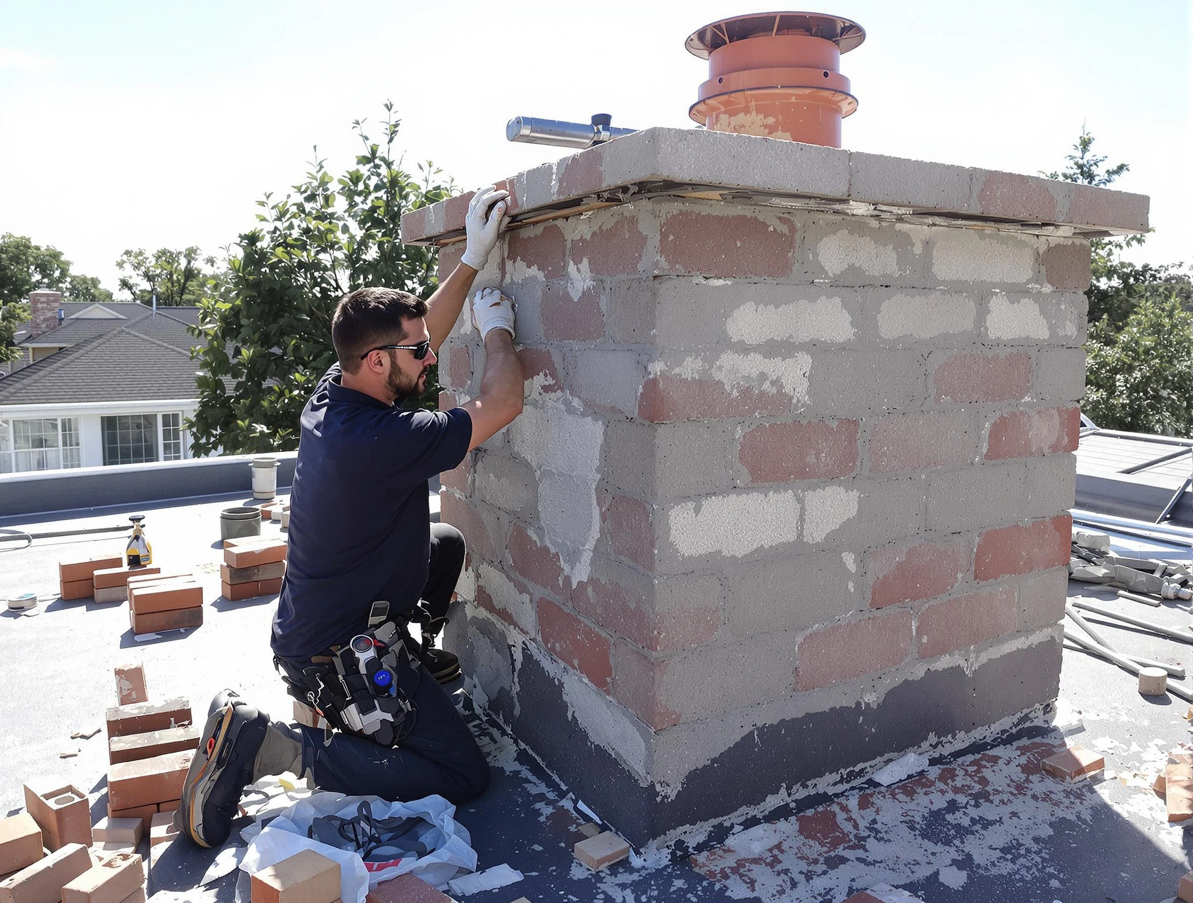 Advanced chimney repair process by Albuquerque Chimney Sweep in Albuquerque, NM