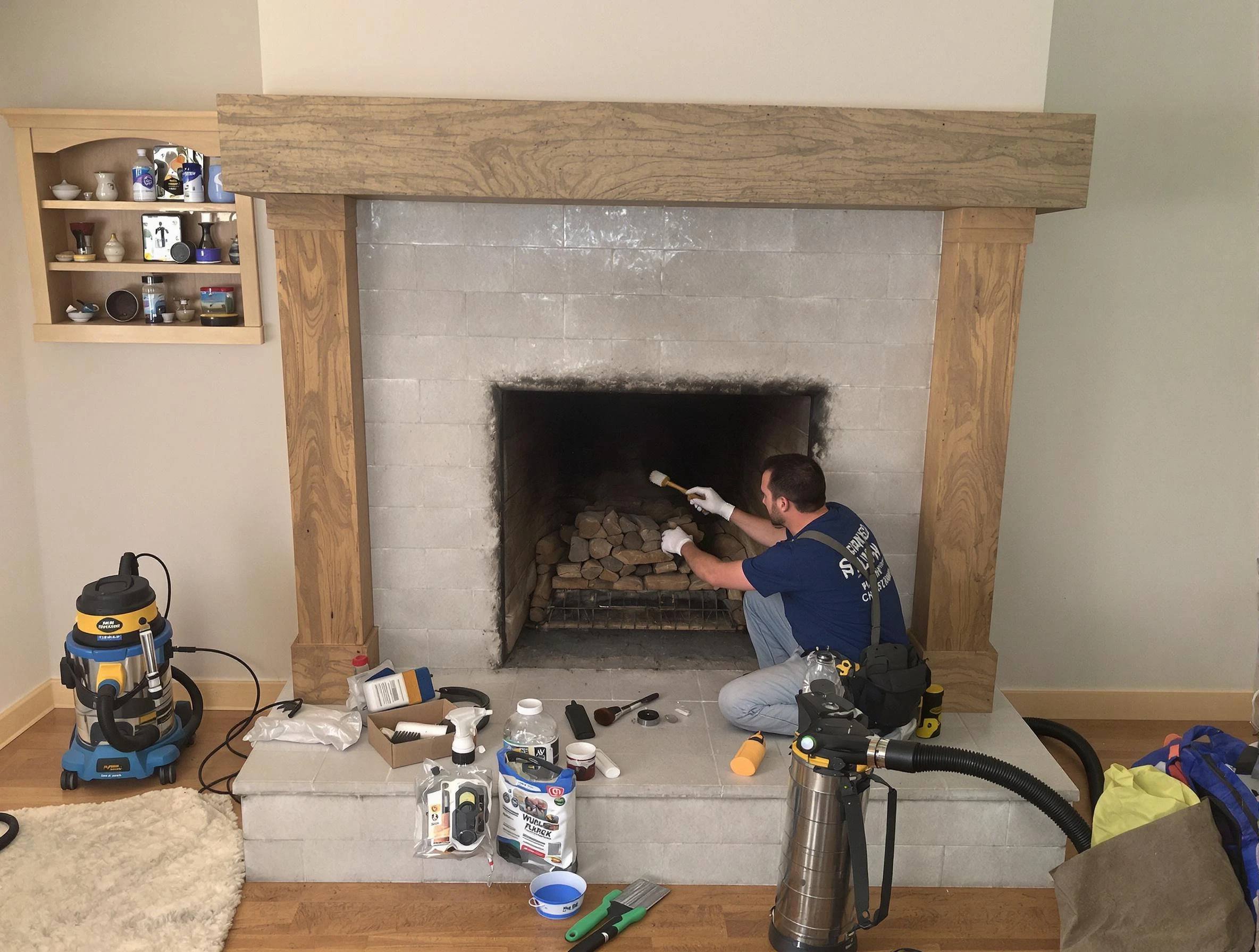 Detailed creosote removal process by Albuquerque Chimney Sweep in Albuquerque, NM